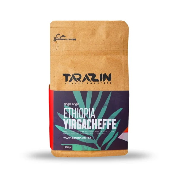 قهوه ۱۰۰ عربیکا یرگاچف اتیوپی- برشته کاری قهوه تارازین